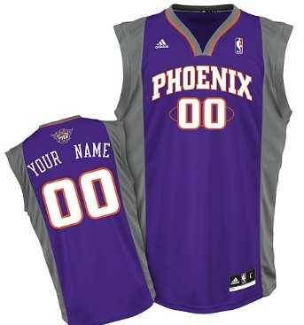 Men & Youth Customized Phoenix Suns Purple Jersey-0